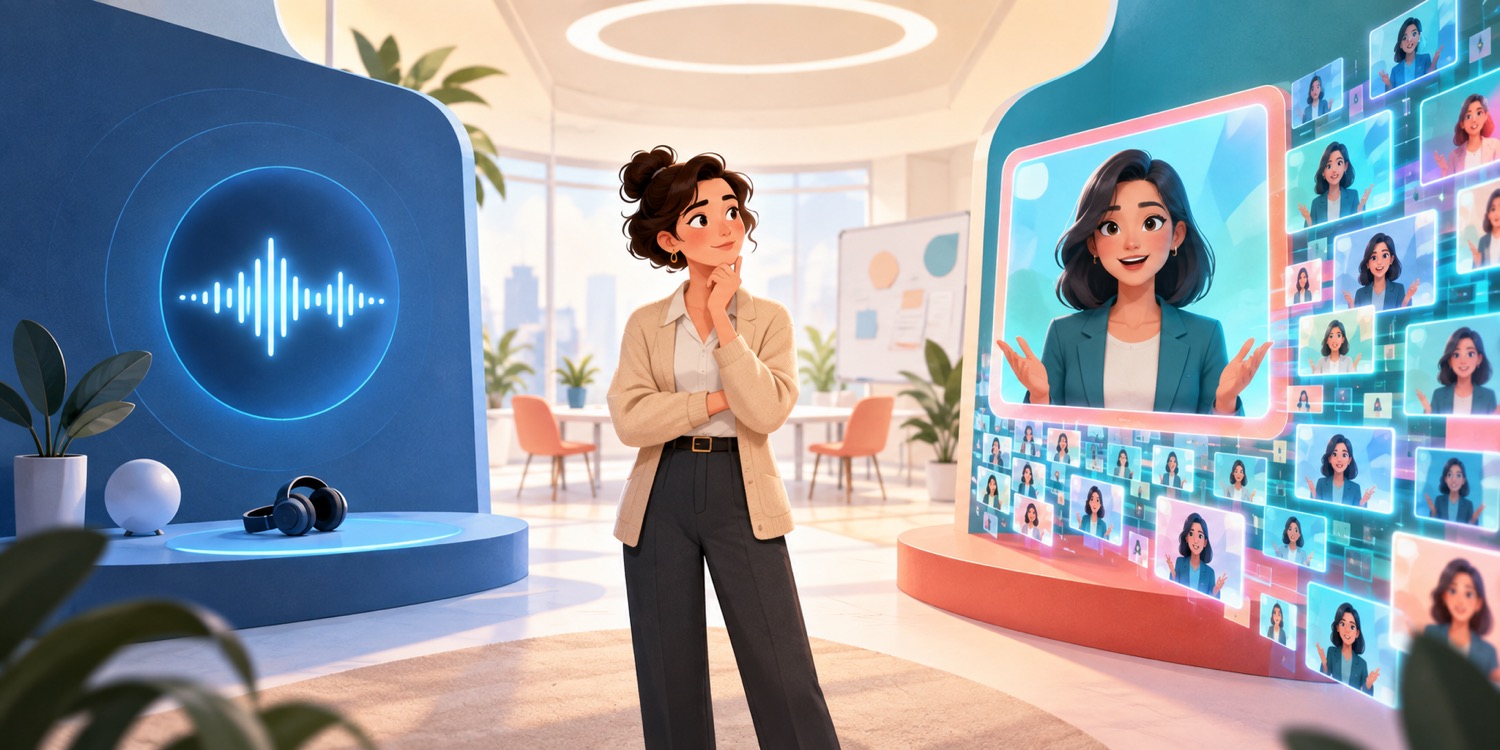 Product manager comparing a lightweight audio-only agent with a visually rich live avatar agent that produces many video frames
