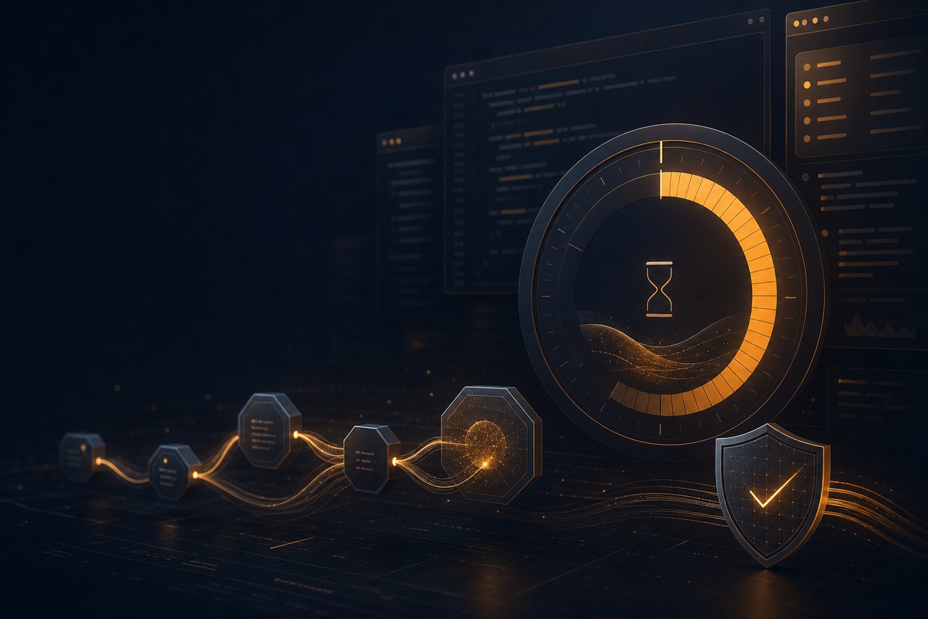 Claude Code usage limits and safe coding-agent workflow illustration