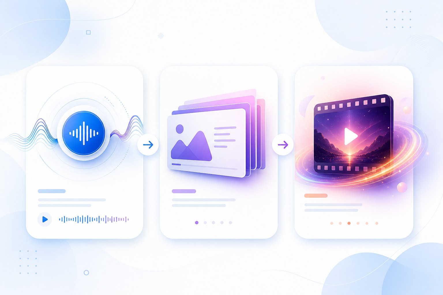 Comparison of audio summaries, slide video summaries, and cinematic video overviews